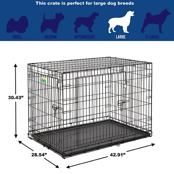 42 double door dog crate sales